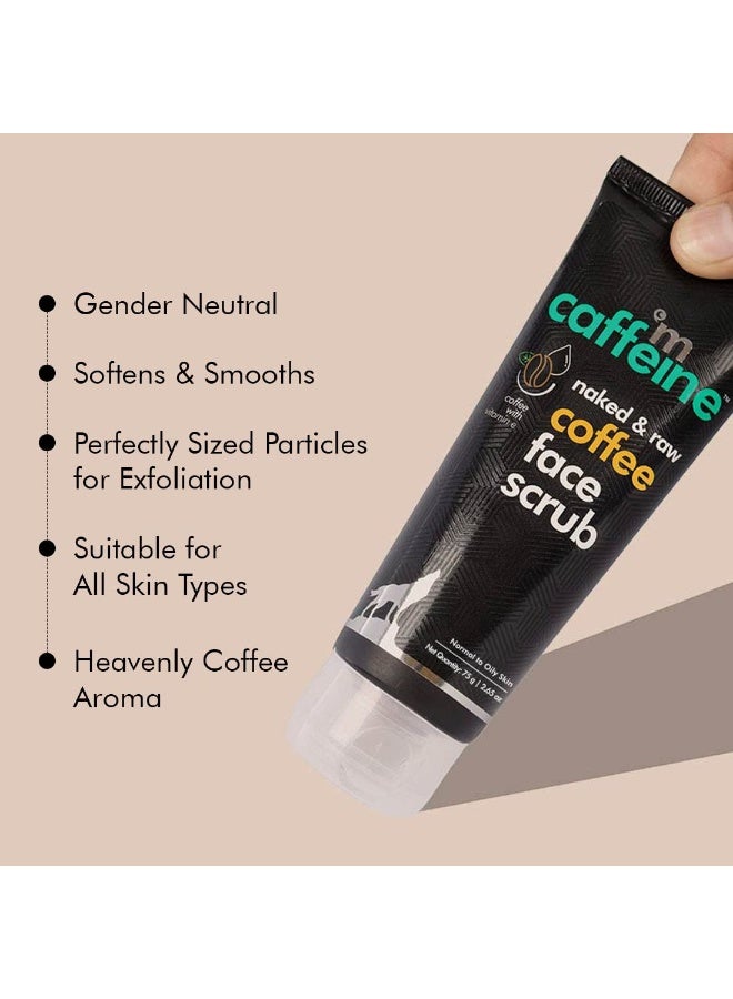 mCaffeine Coffee Tan & Dead Skin Removal Face Scrub (75gm)|Caffeine & Walnut Scrub for Face|Exfoliating & Brightening Scrub|Blackhead Remover,Whitehead Remover,Detan Pack I Face Scrub For Women & Men - Image 4